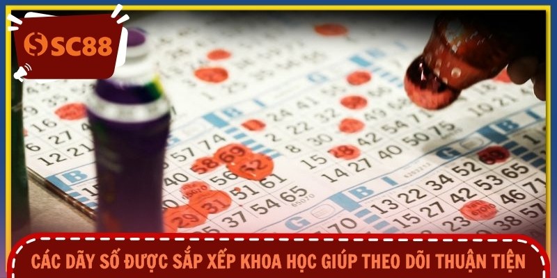 Các dãy số được sắp xếp khoa học giúp theo dõi thuận tiện