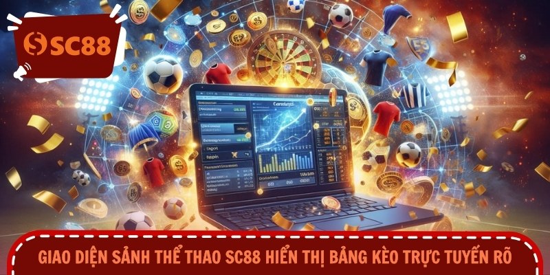 Giao diện sảnh thể thao SC88 hiển thị bảng kèo trực tuyến rõ