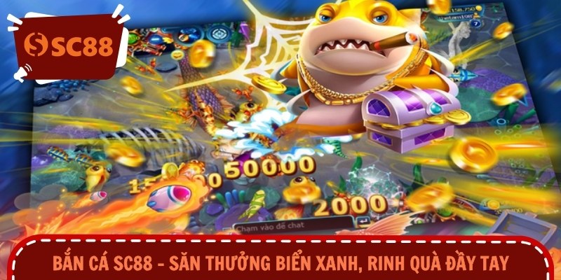 Khung cảnh đại dương rực rỡ trong sảnh bắn cá SC88 sống động